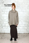 Marc le bihan long net eye skirt 2752 Terre